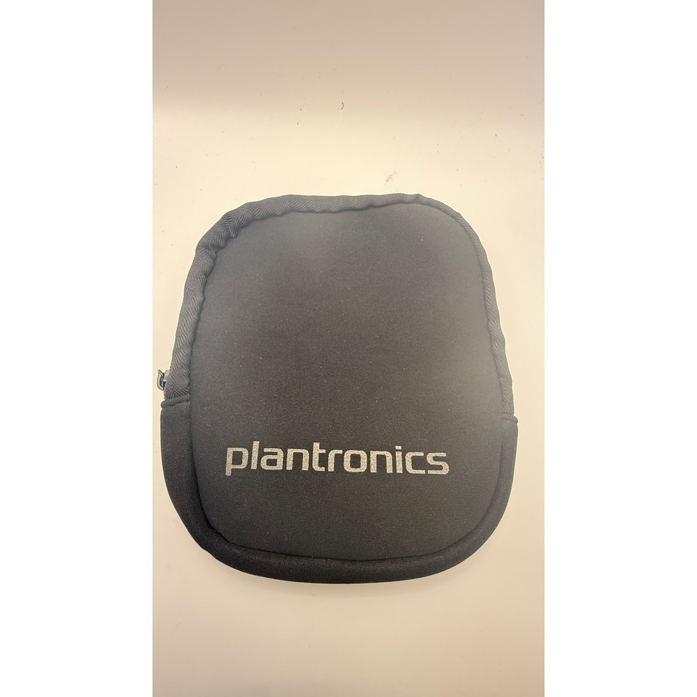 Plantronics Headset Carrying Case Unisex OS‎ Black Excellent Zippered Pouch